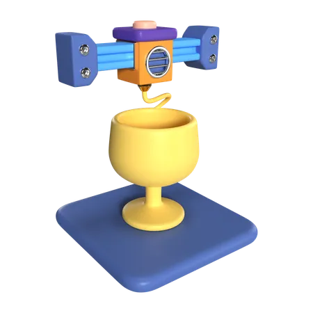 Vaso de impressão  3D Icon