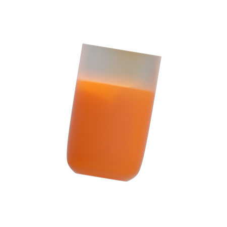 Vaso de jugo de naranja  3D Illustration