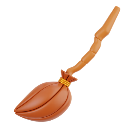 Vassoura mágica  3D Icon