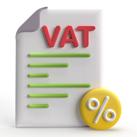 VAT  3D Icon