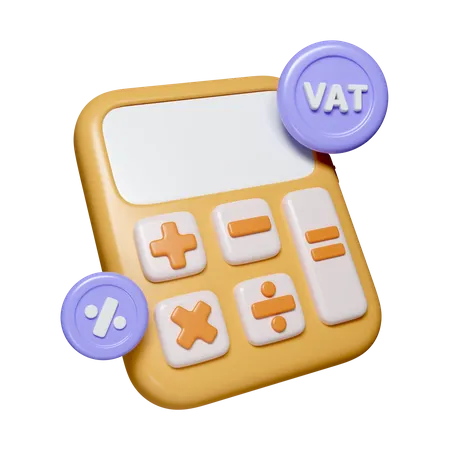 Vat Calculation  3D Icon