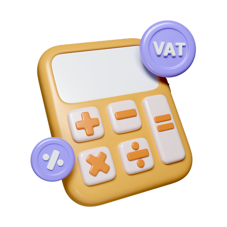Vat Calculation  3D Icon