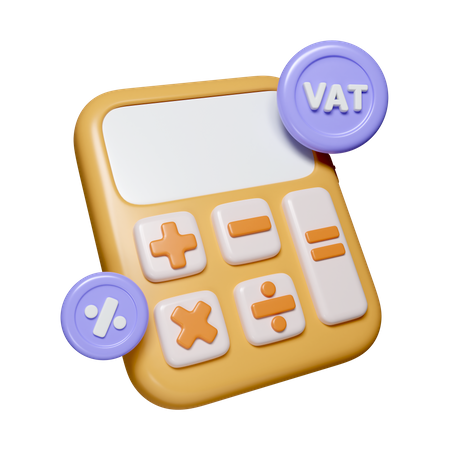 Vat Calculation  3D Icon
