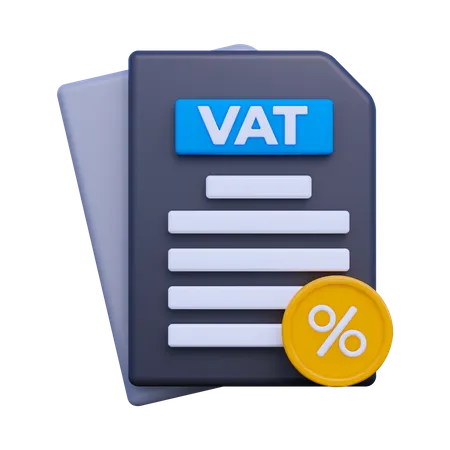 Vat File  3D Icon