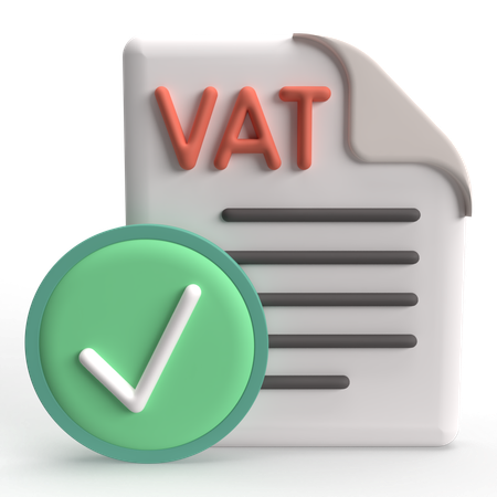 VAT Paid  3D Icon