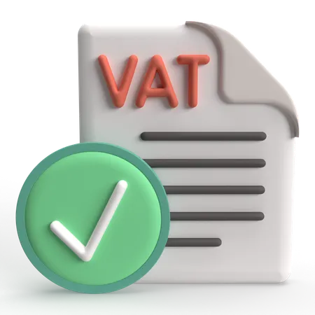 VAT Paid  3D Icon