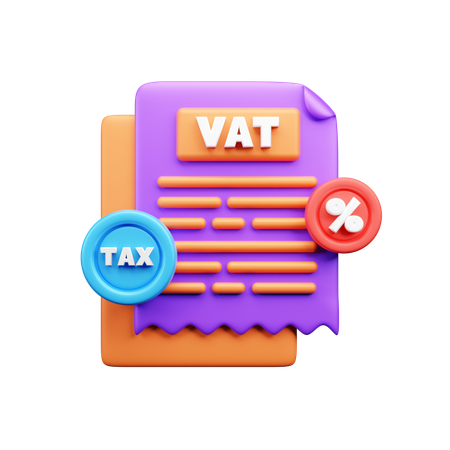 Vat Tax Report  3D Icon