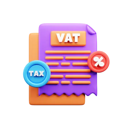 Vat Tax Report  3D Icon