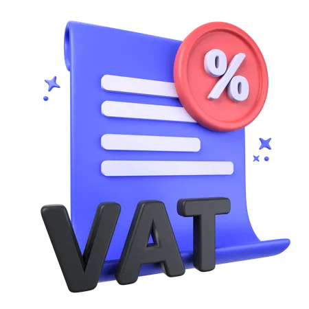 Vat Tax Report  3D Icon