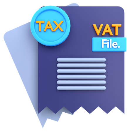 Vat Tax Report  3D Icon