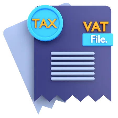 Vat Tax Report  3D Icon