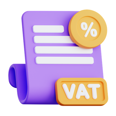 Vat Tax Report  3D Icon