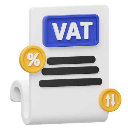 Vat Tax Report  3D Icon