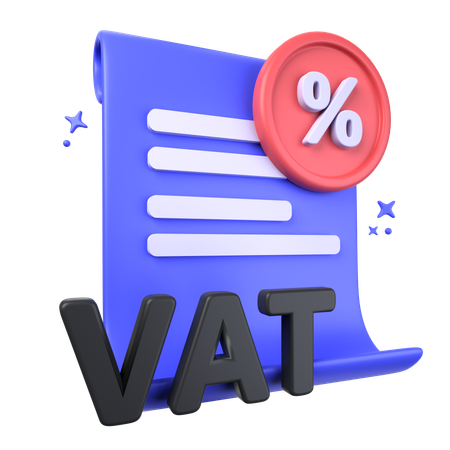 Vat Tax Report  3D Icon