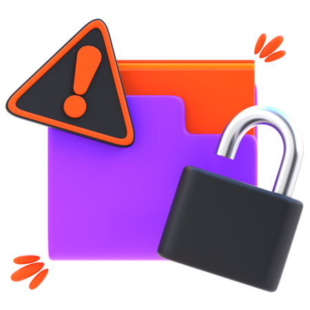 Vazamento de dados  3D Icon