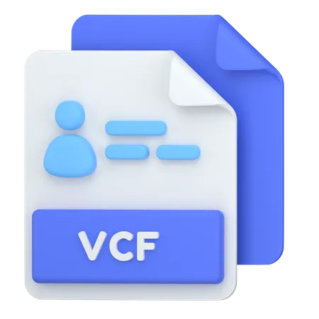 Contact File Format 3D Icon