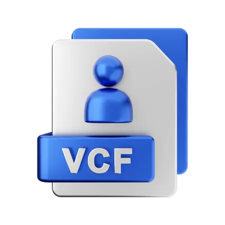 VCF-Datei  3D Illustration