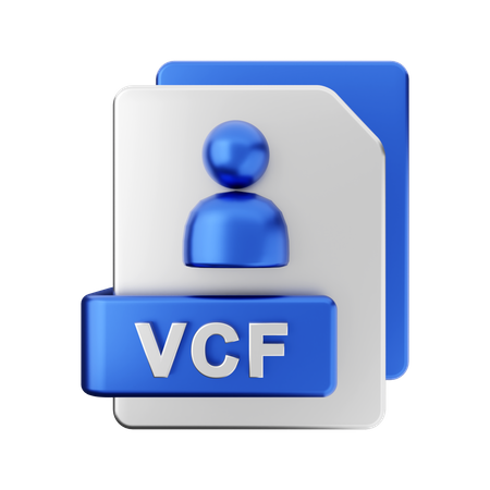 VCF File 3D Illustration