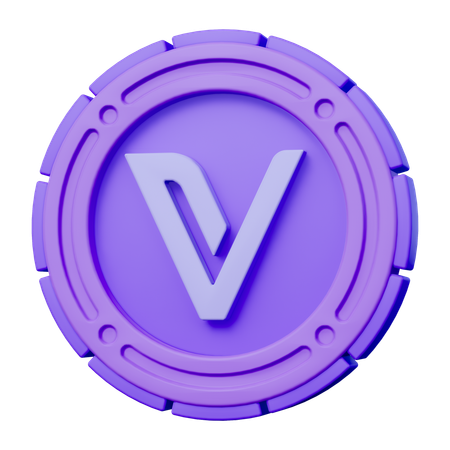 Moneda vechain  3D Icon