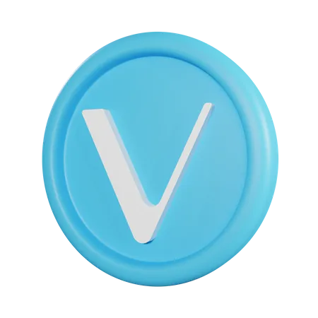 Vechain Coin  3D Icon