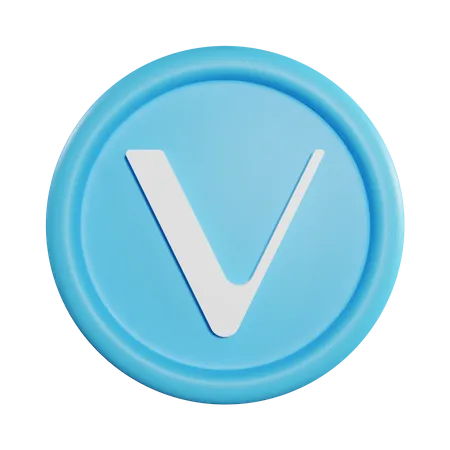 Vechain Coin  3D Icon