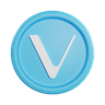 vechain coin 3d logo