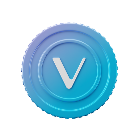 Vechain Coin VET  3D Icon