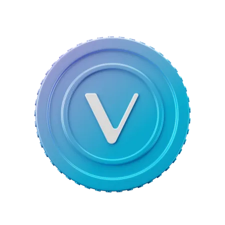 Vechain Coin VET  3D Icon