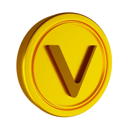 Vechain Crypto Coin  3D Icon
