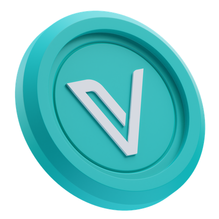 VeChain Cryptocurrency  3D Icon