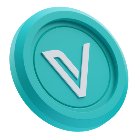 VeChain Cryptocurrency  3D Icon