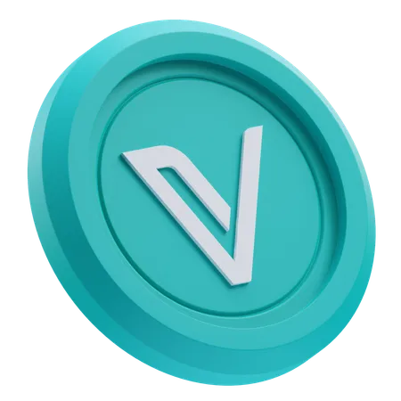 VeChain Cryptocurrency  3D Icon