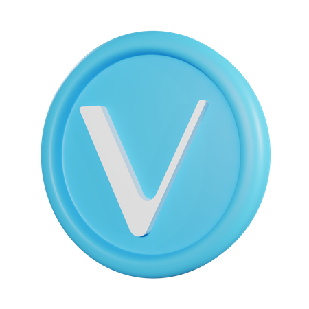 Moneda vechain  3D Icon