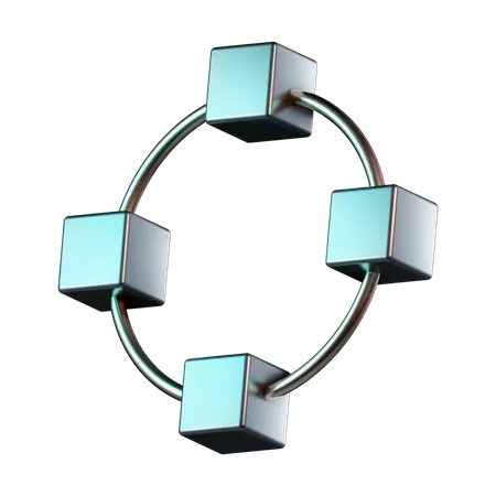 Cercle de chemin de vecteur  3D Icon