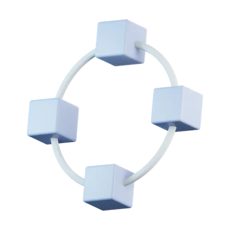 Cercle de chemin de vecteur  3D Icon