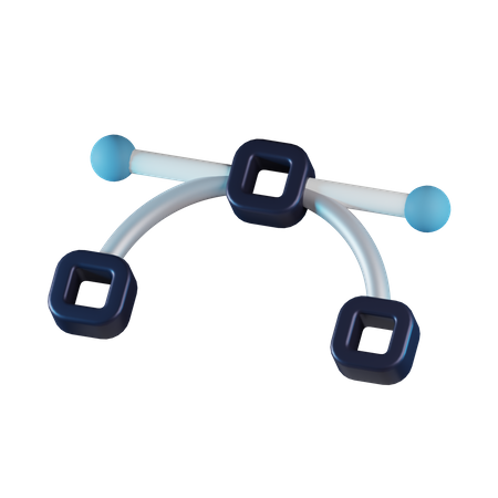 Vector Path Curve  3D Icon