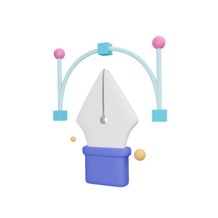 Vector Pen  3D Icon