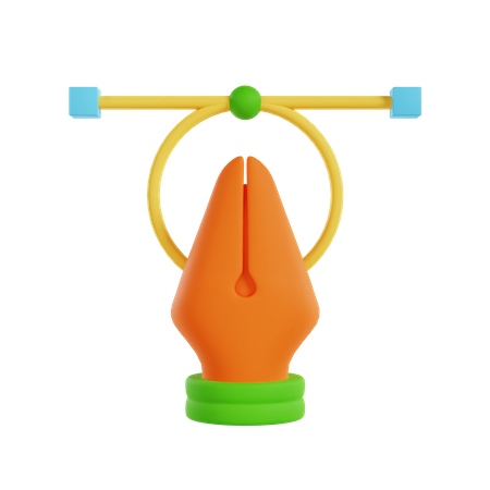 Vector Pen  3D Icon