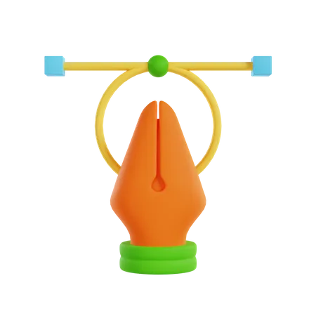 Vector Pen  3D Icon