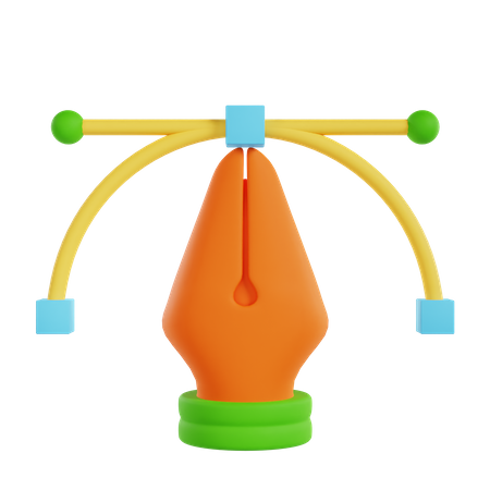 Vector Pen  3D Icon