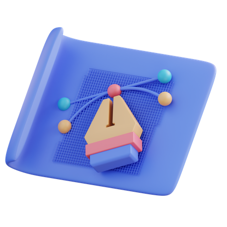 Vector Pen  3D Icon