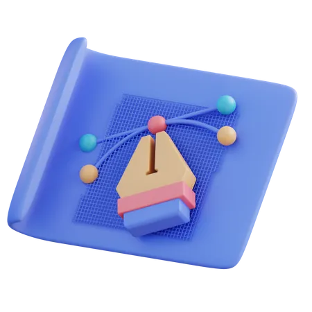 Vector Pen  3D Icon