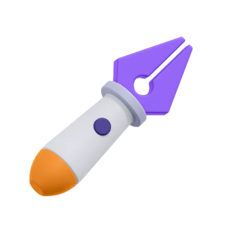 Vector Pen  3D Icon