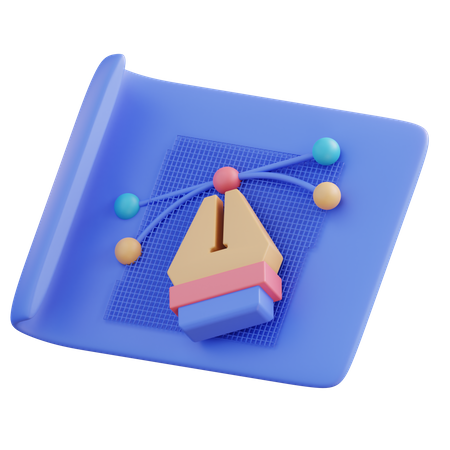 Vector Pen  3D Icon