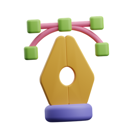Vector Pen  3D Icon