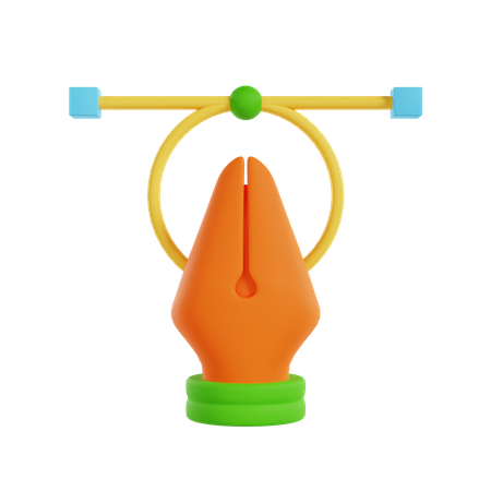 Vector Pen  3D Icon