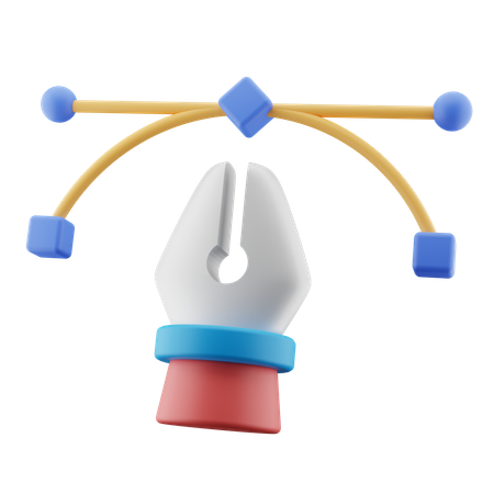 Vector Pen  3D Icon