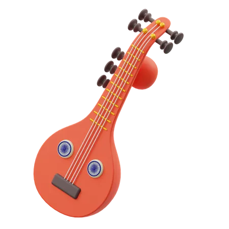 Veena  3D Illustration