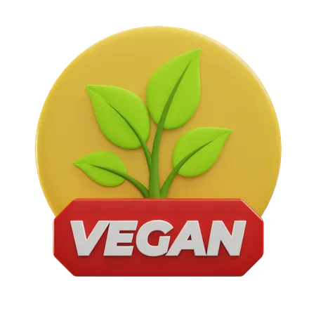 Vegan  3D Icon