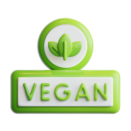 Vegan  3D Icon